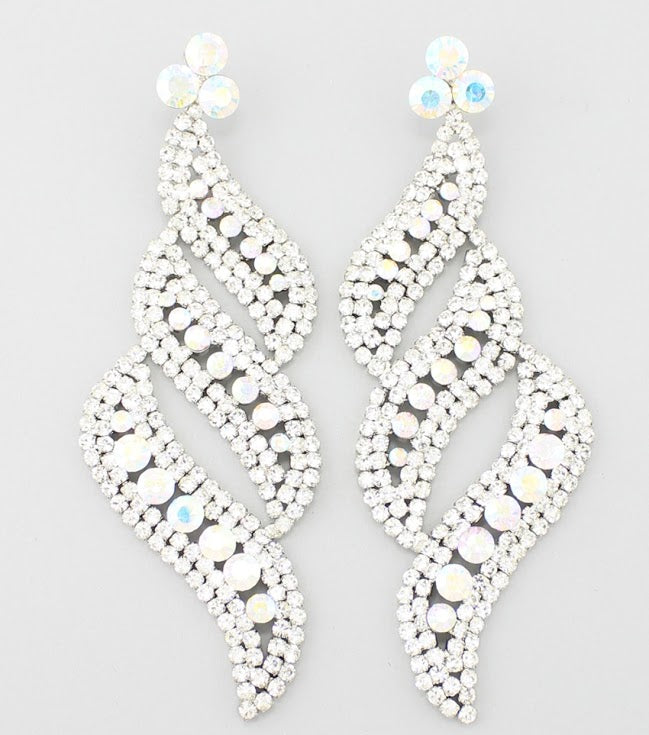 Long AB Statement Earrings | 0592