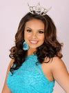 Aqua Chandelier Earrings | Pageant Chunky Earrings | H202-7