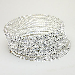 15 Coil Rhinestone Pageant Bracelet | 229783