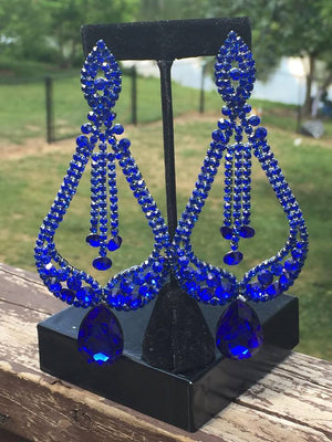 Sapphire Pageant Earrings | "Miss America" | 370615