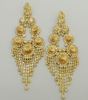 Long Gold Chandelier Earrings | 371726