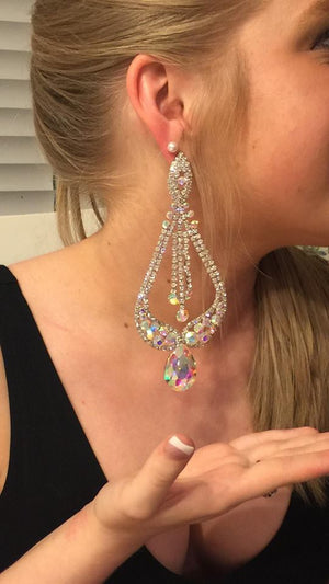 Purple Pageant Earrings | "Miss America" | 370613