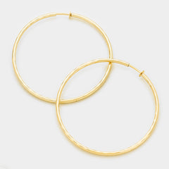 BARBARA Contrast Textured Twisted Rope Hoop Earring#N# - HACKNEY NINE