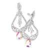 AB Crystal Pageant Earrings  | "Miss America"| Clip On | 439611
