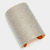 Crystal on Gold Cuff Bracelet 