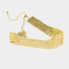 Elegant Clear Crystal on Gold Rhinestone Choker & Earrings | 361028
