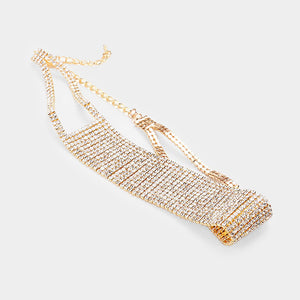 Crystal Rhinestone Choker Necklace | 343333