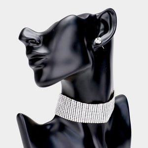 Crystal Rhinestone Choker Necklace