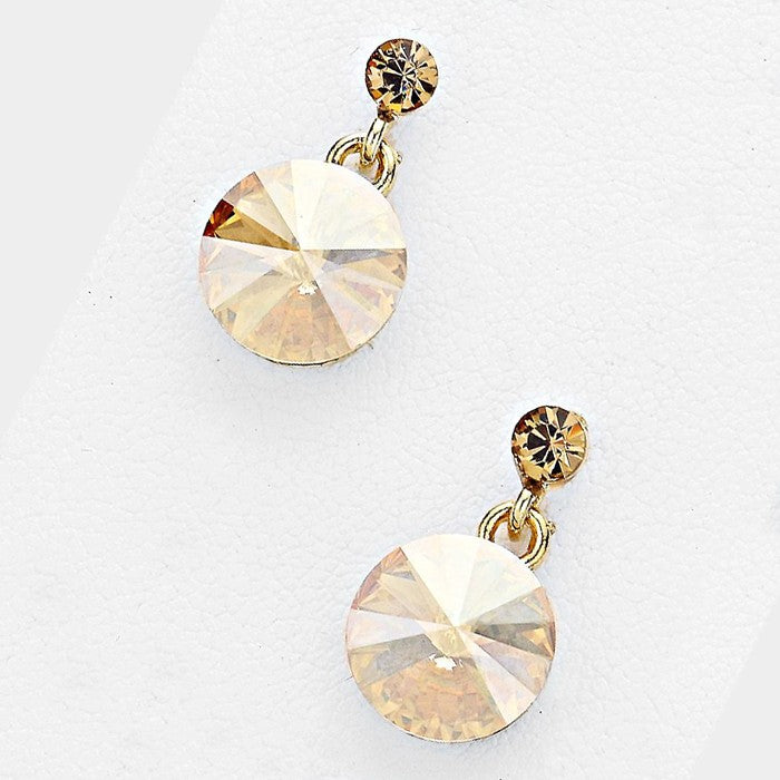 Little Girls Gold Dangle Earrings