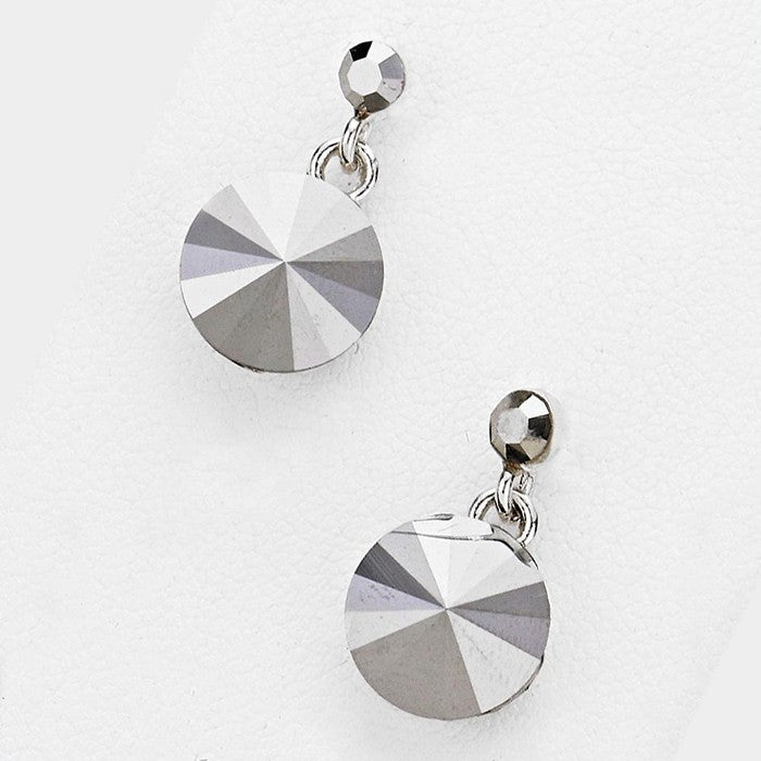 Little Girls Hematite Dangle Earrings