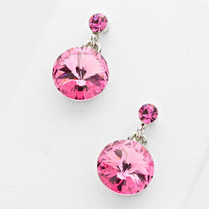 Little Girls Pink Dangle Earrings