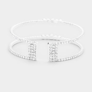 Crystal Surround Cut Out Cage Pageant Bracelet  | Pageant Jewelry | 398395