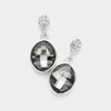 Small Black Diamond Dangle Earrings | Interview Earrings