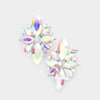 AB Marquise Round Stone  Pageant Earrings  |  Prom Earrings