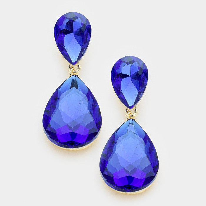 Sapphire Teardrop Earrings