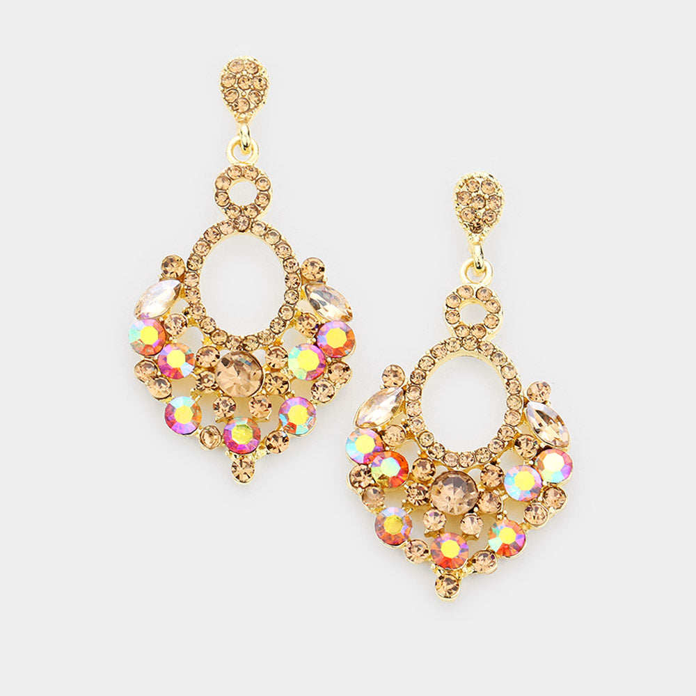 Little Girls Light Topaz Chandelier Earring