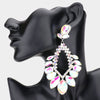 AB Crystal Multi Stone Statement Pageant Earrings   | Pageant Jewelry
