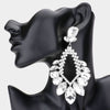Clear Crystal Multi Stone Statement Pageant Earrings   | Pageant Jewelry