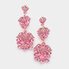 Light Rose Crystal Dangle Earrings | Lauren 