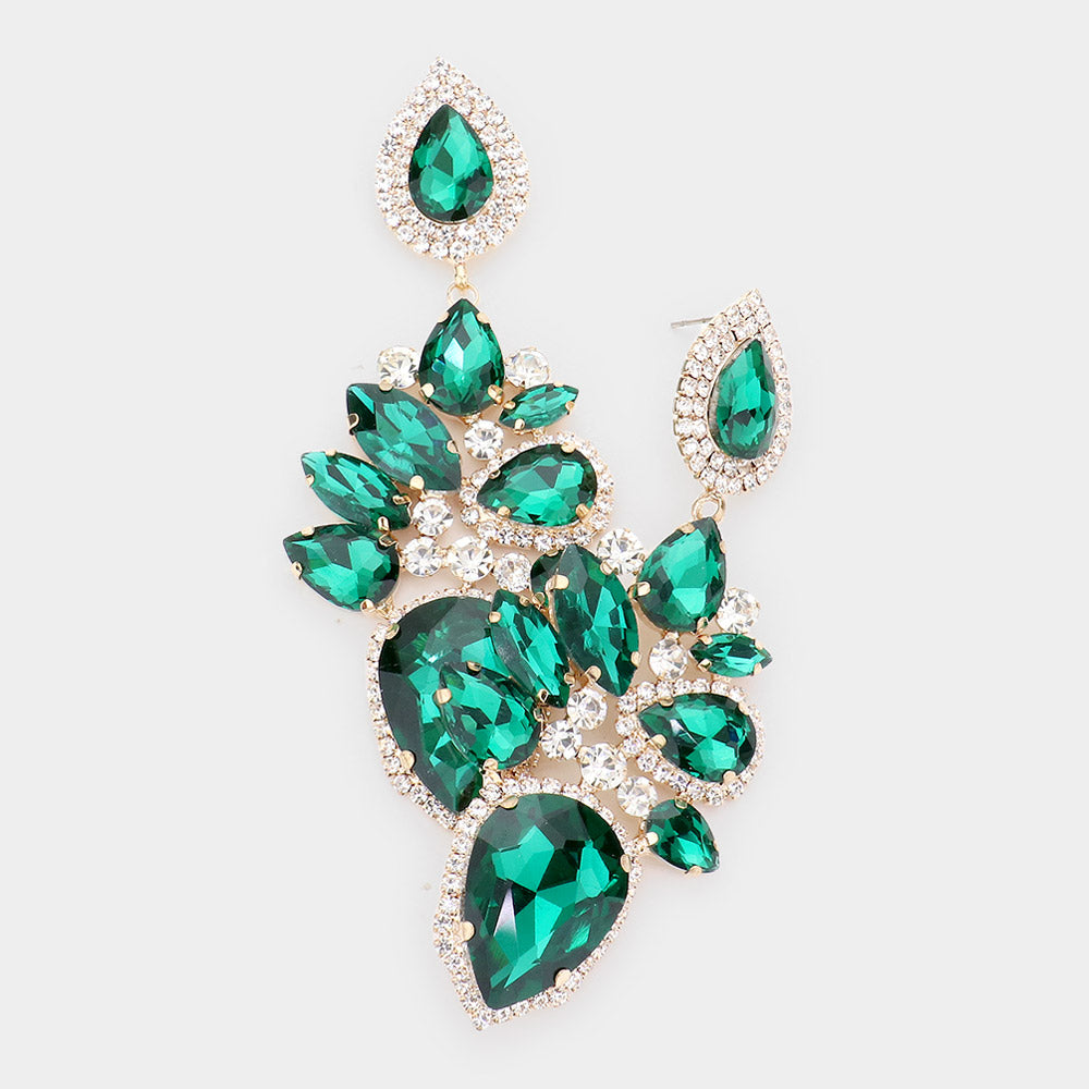 Emerald hotsell pageant earrings