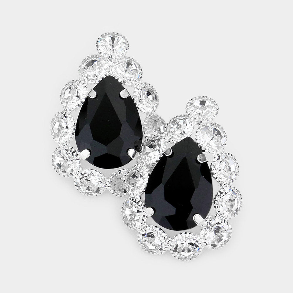 Black Stud Earrings