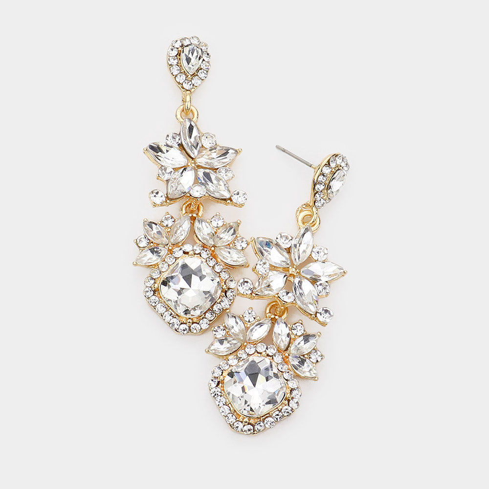 JW618 LB My Blooming Strass Earrings/Bracelet/Necklace