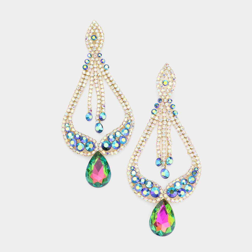 Multi-Color Pageant Earrings | "Miss America" 