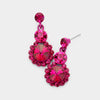 Little Girls Fuchsia Earrings 