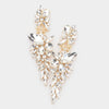 Clear Crystal Marquise Cluster Stone Chandelier Earrings | Pageant Earrings
