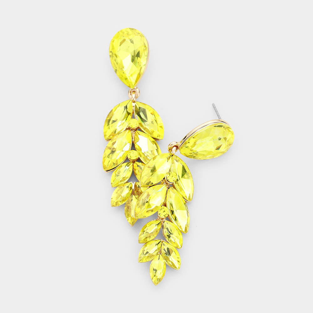 Yellow pageant hotsell earrings