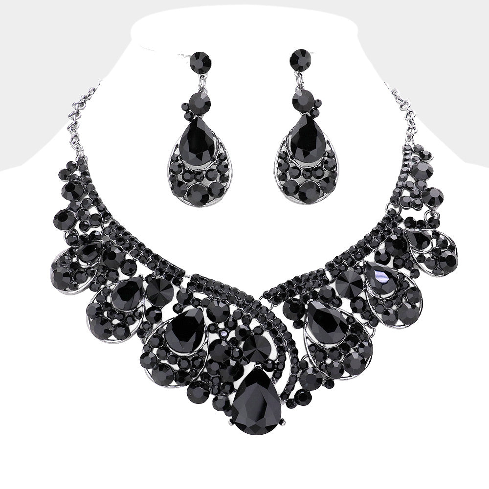 Black rhinestone jewelry store