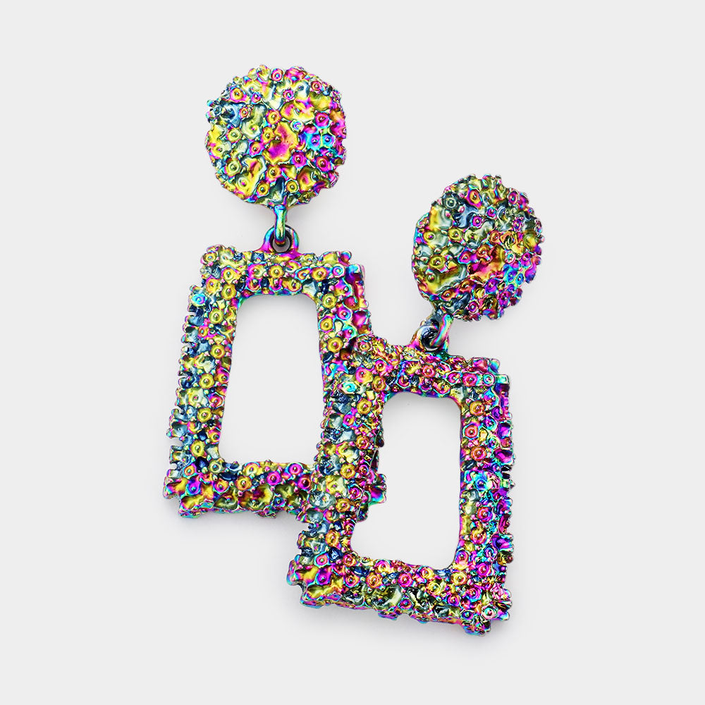 Multi-Color Metal Fun Fashion Knocker Earrings | Fun Fashion Earrings