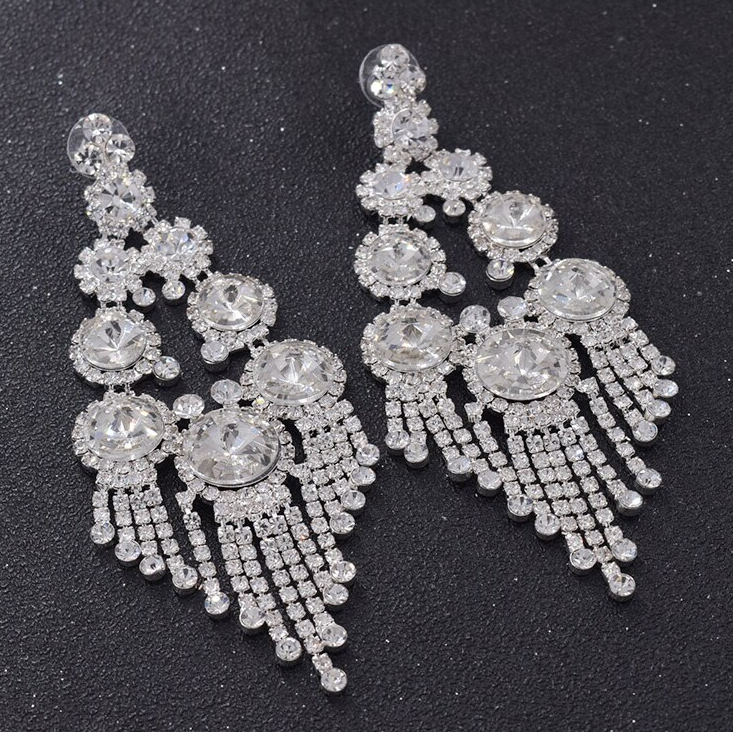 Mini Crystal Chandelier Earrings | Prom Earrings | LMB - 005