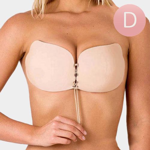 Strapless Adhesive Corset Push Up Bra | Size D 