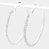 Crystal Rhinestone Hoops | 2.25"