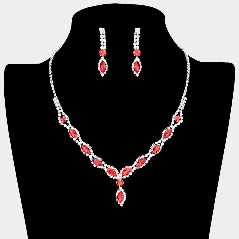 Red on sale prom necklace