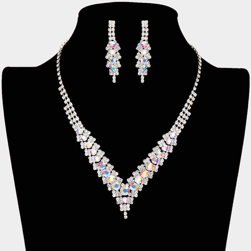 Ab hotsell crystal necklace
