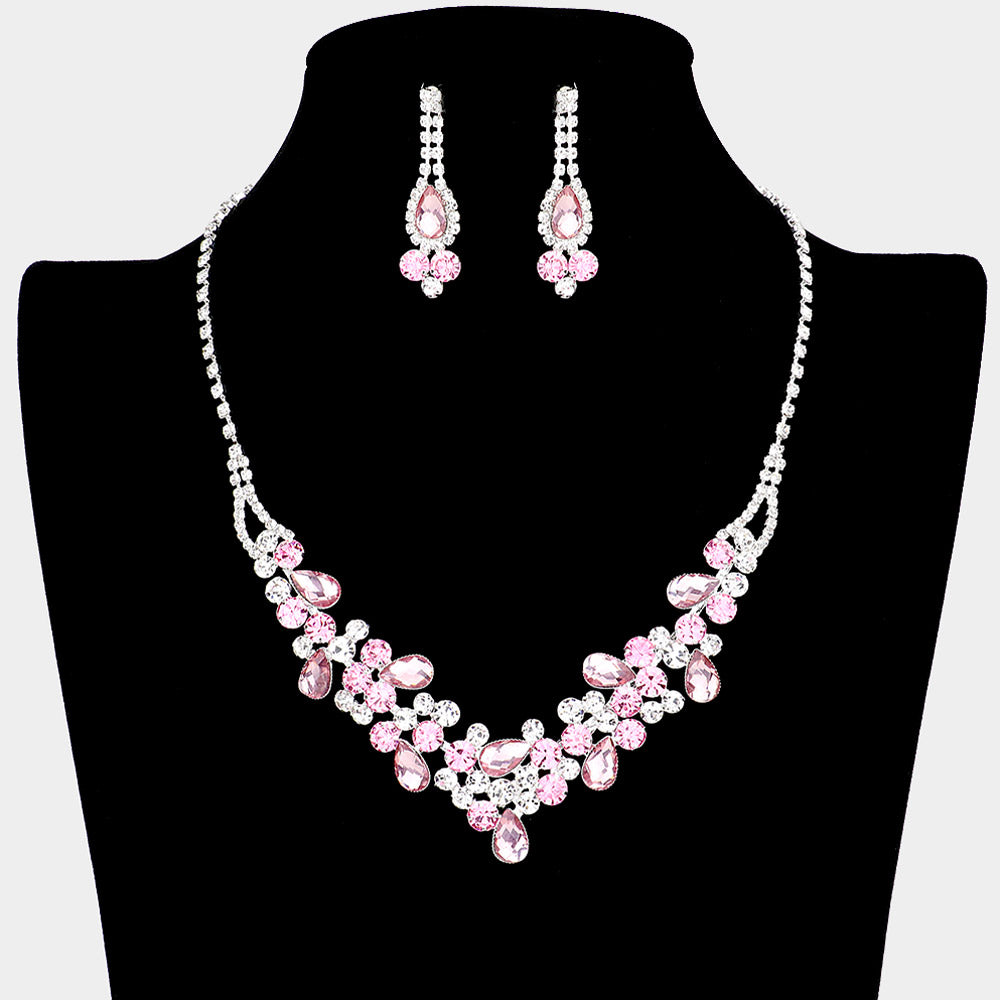 Pink prom jewelry on sale