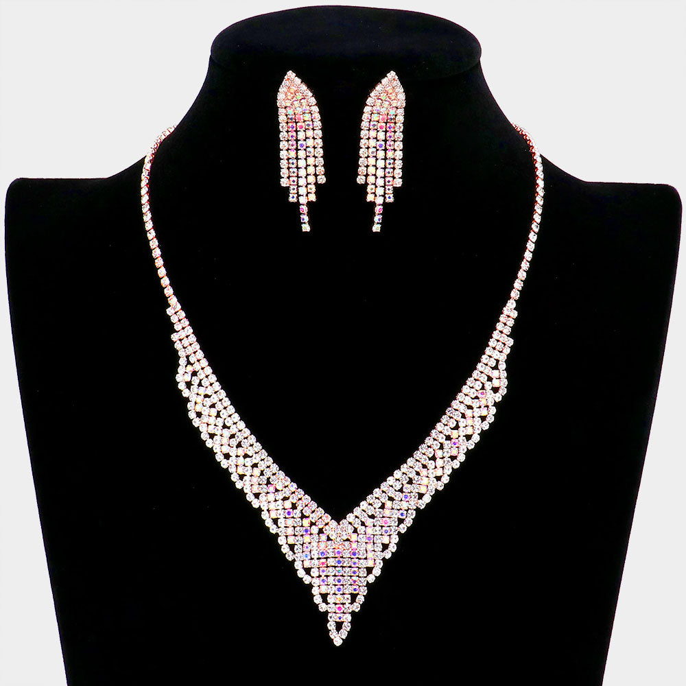 Long prom top necklace