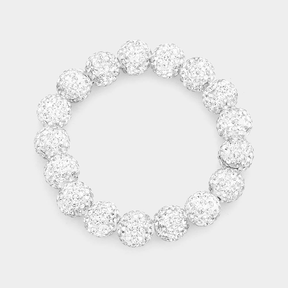 Clear Rhinestone Ball Stretch  | Fun Fashion