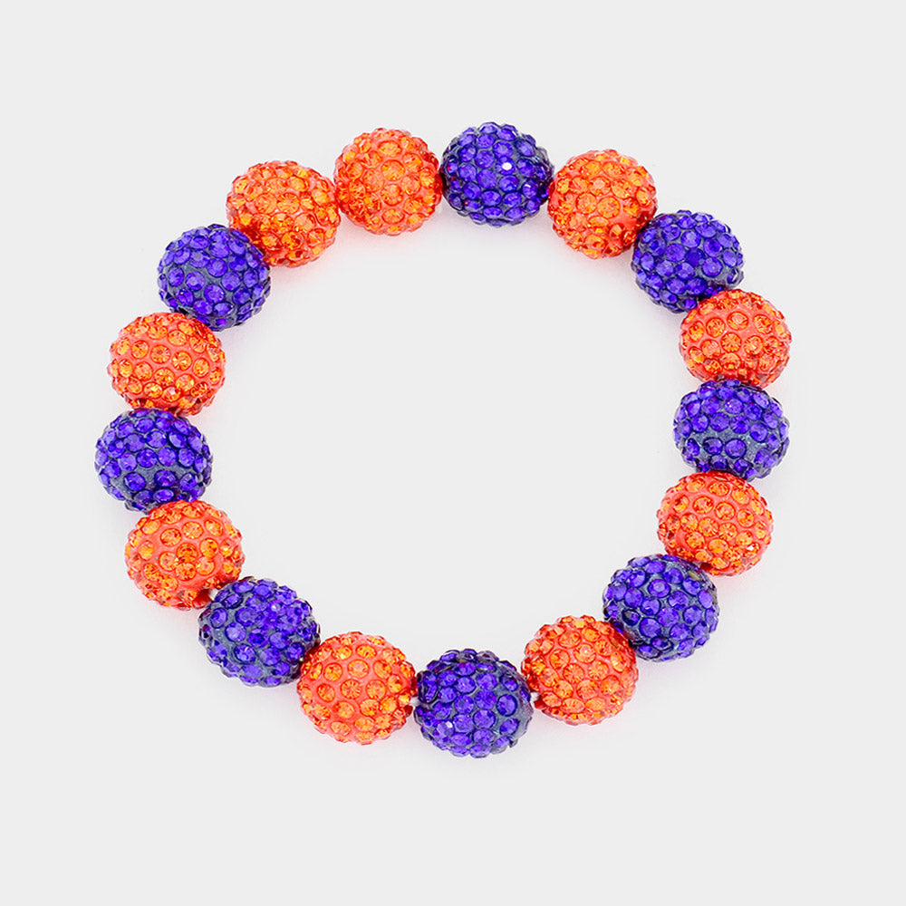 Multi-Color Rhinestone Ball Stretch  | Fun Fashion