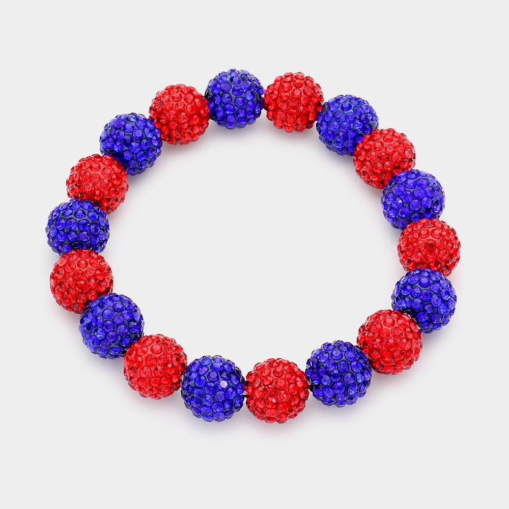 Multi-Color Rhinestone Ball Stretch  | Fun Fashion