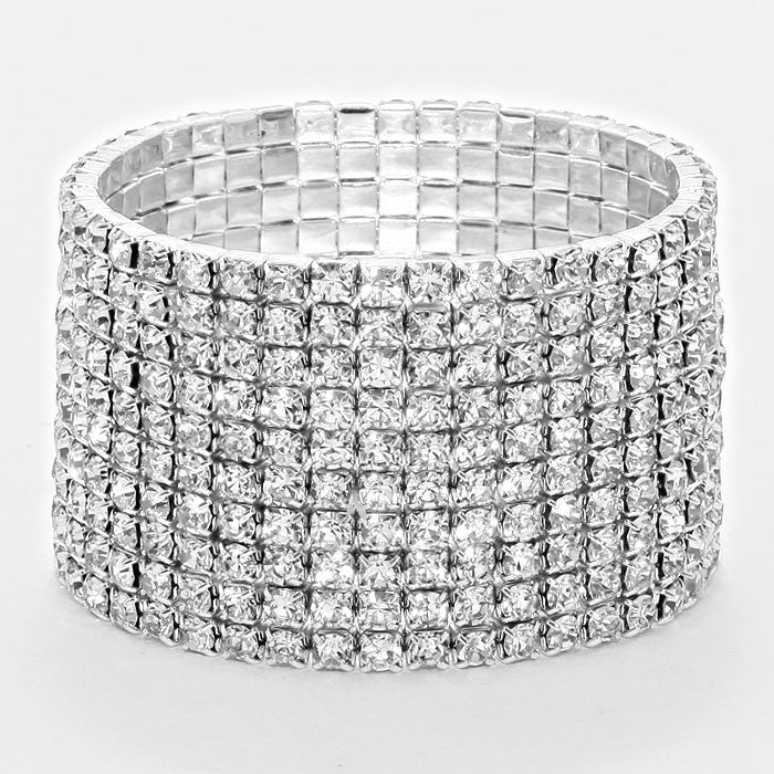 Crystal Multi Row Bracelet